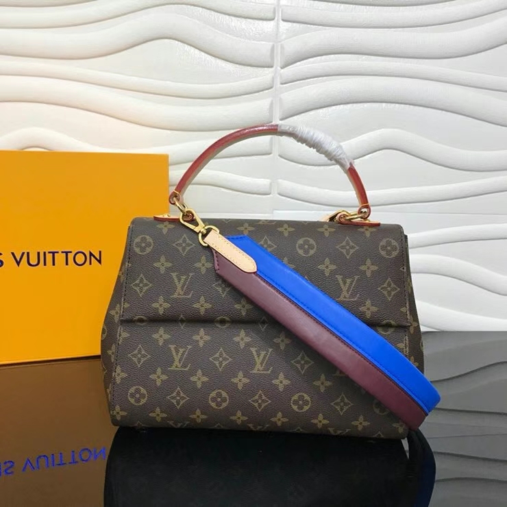 Louis Vuitton CLUNY MM Monogram Handbag M42735 Glacier Blue